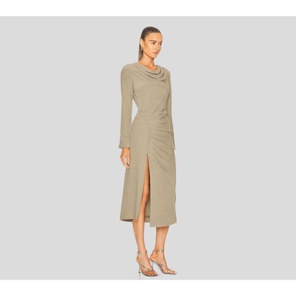 JONATHAN SIMKHAI BRYANNA MIDI DRESS Size 2 - Picture 1 of 9